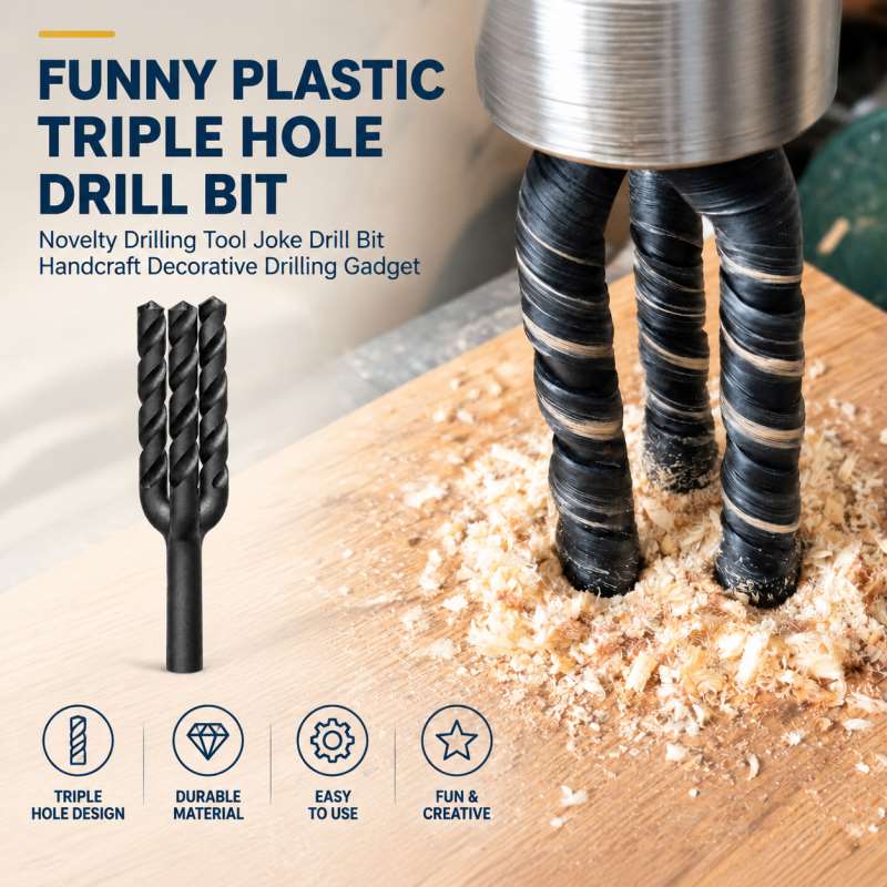 Woodworking Jokes - Funny Plastic Triple Hole Drill Bit