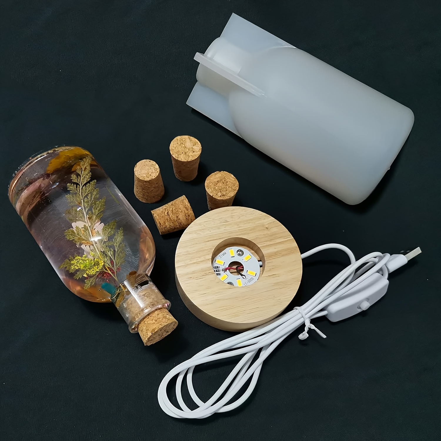 Drift Bottle Light Resin Mold  - Woodworking Resin 评论和价格