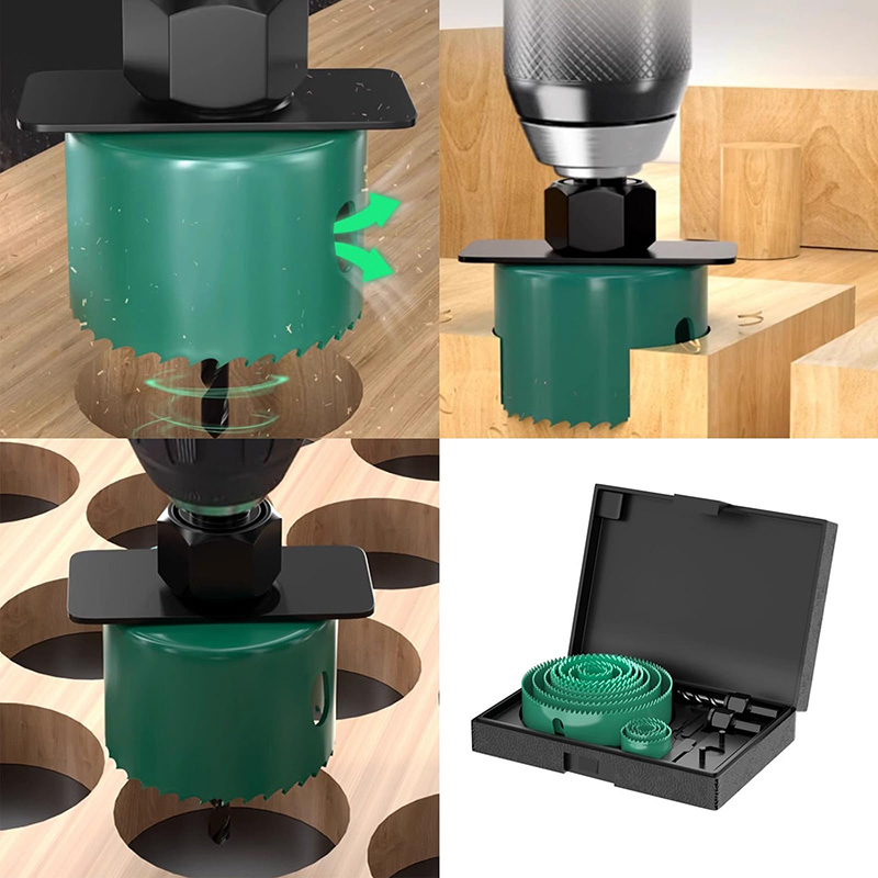 19/8/5PCS 19-127mm Hole Saw Cu - Woodworking Workshop 评论和价格