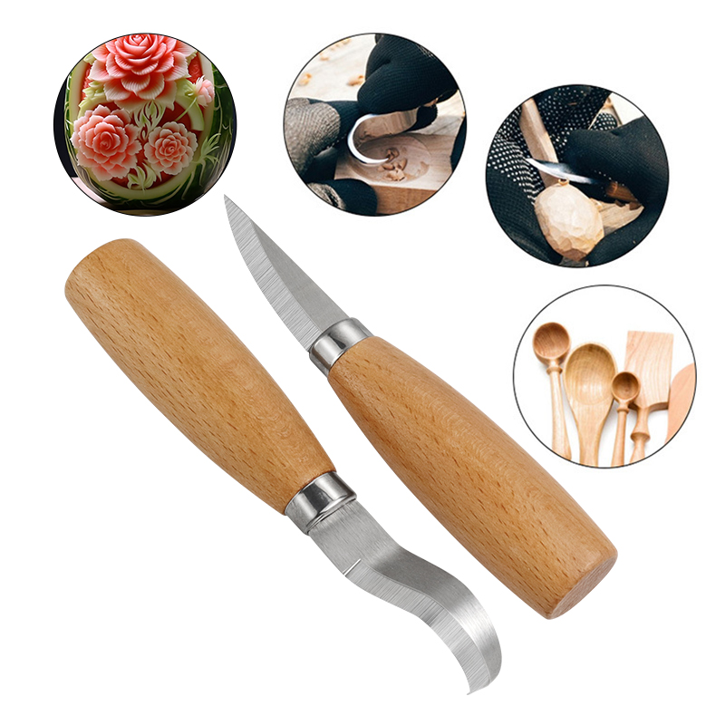 Stainless Iron Carving Knife B - Wood Chisel Set 评论和价格