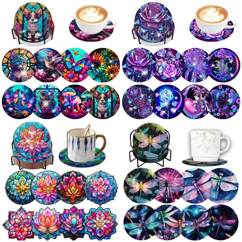 8pcs/Set DIY Diamond Painting  - Woodworking Resin 评论和价格