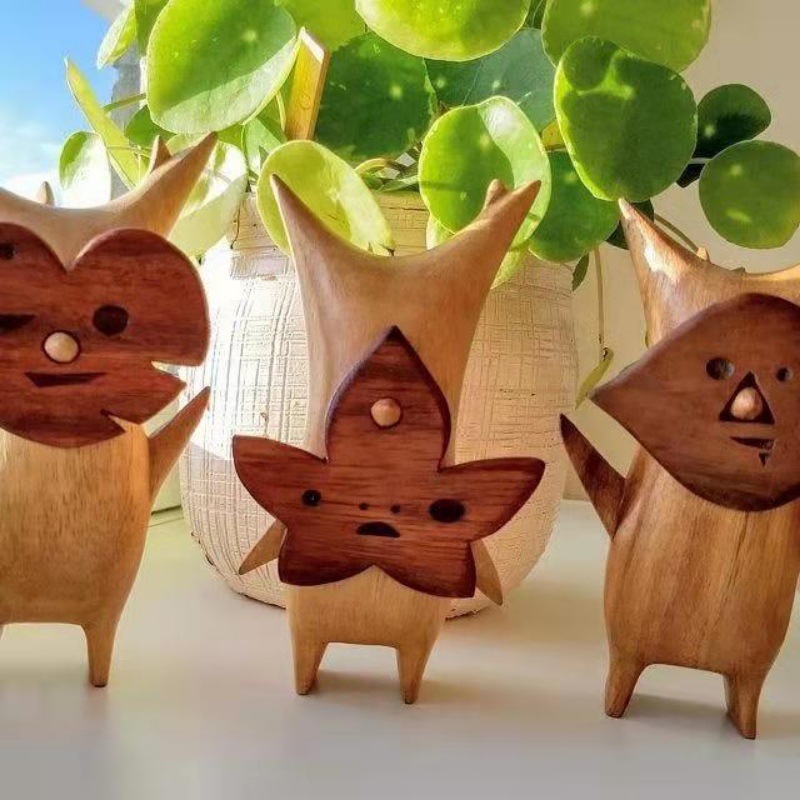 1/2/3pcs Wooden Korok Statue H - Woodworking Resin 评论和价格