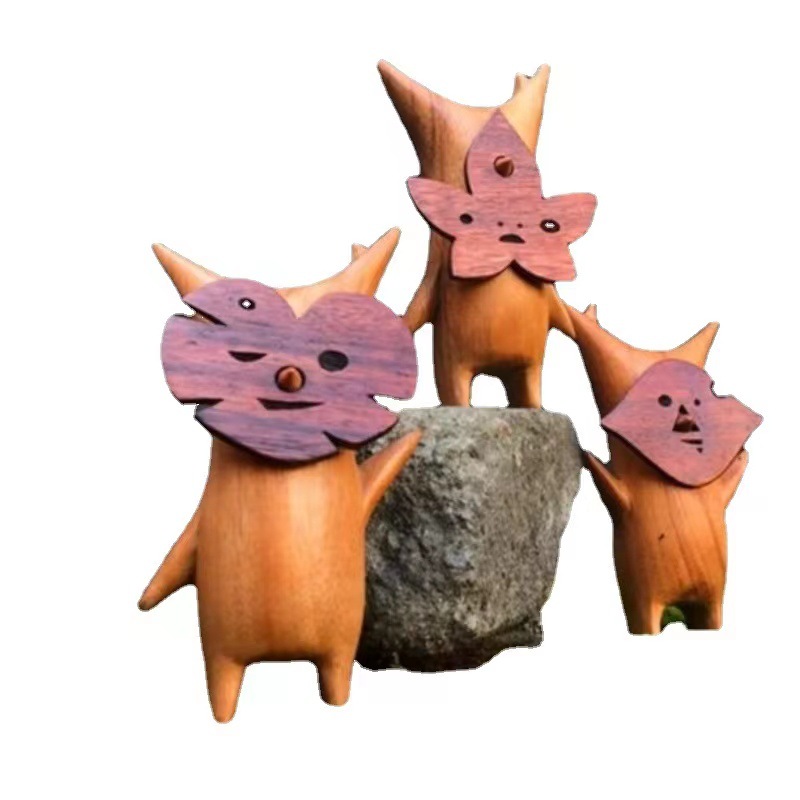 1/2/3pcs Wooden Korok Statue H - Woodworking Resin 评论和价格