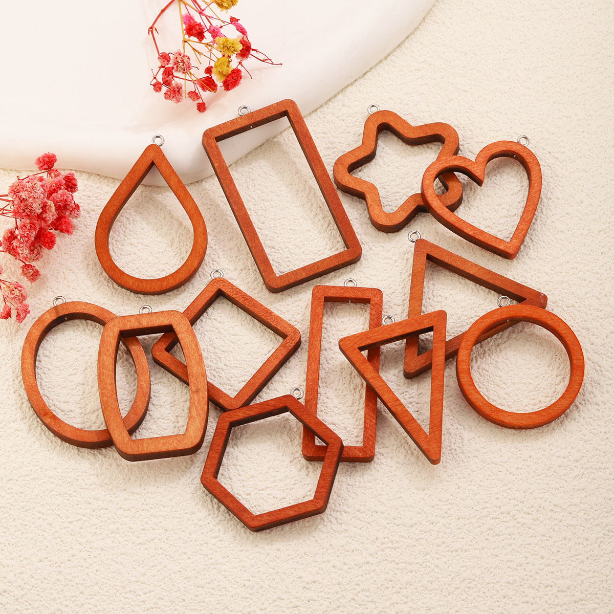 10PCS Triangle Rectangle Wood  - Woodworking Resin 评论和价格
