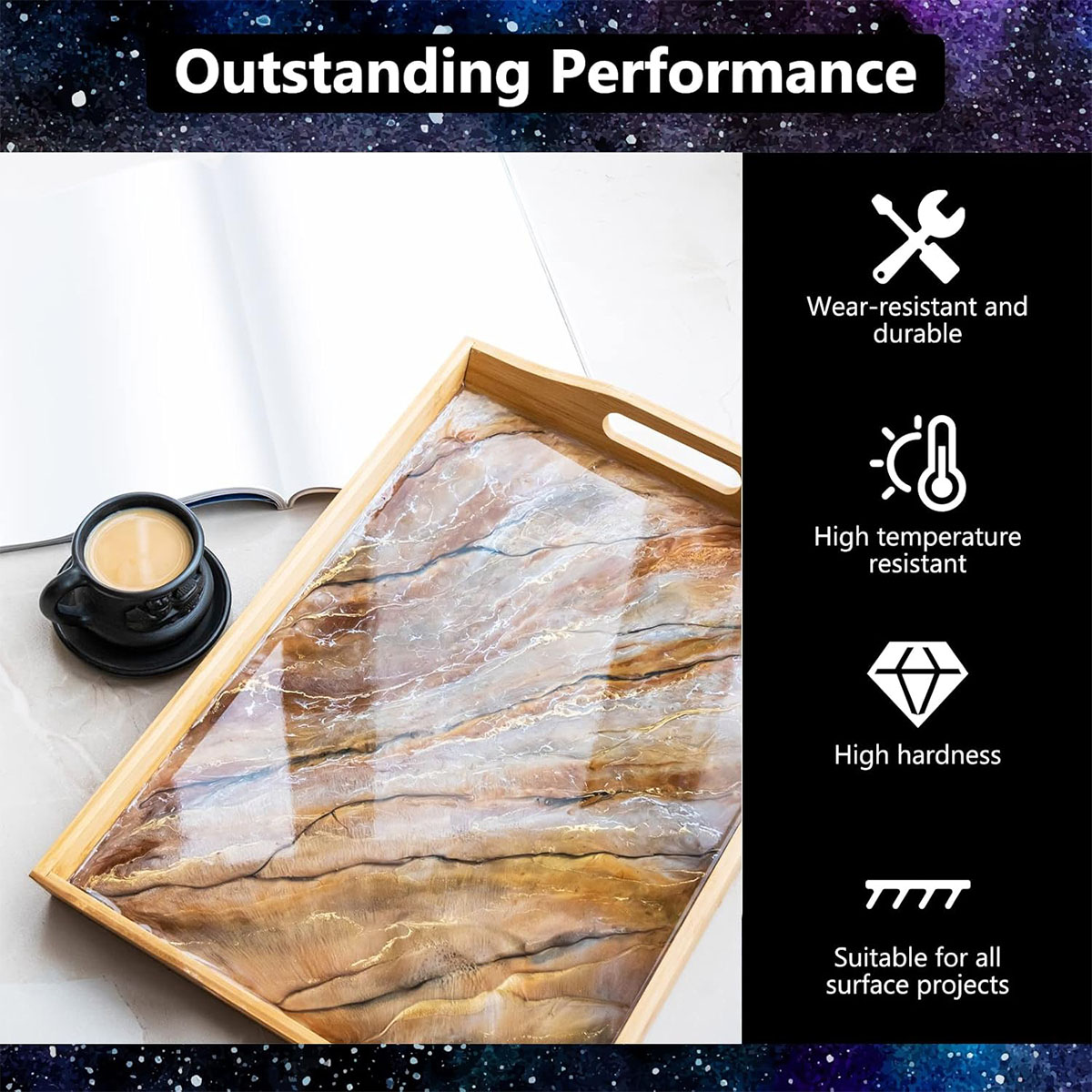 1000ml Crystal Clear Epoxy Res - Woodworking Resin 评论和价格